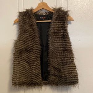 Faux fur vest